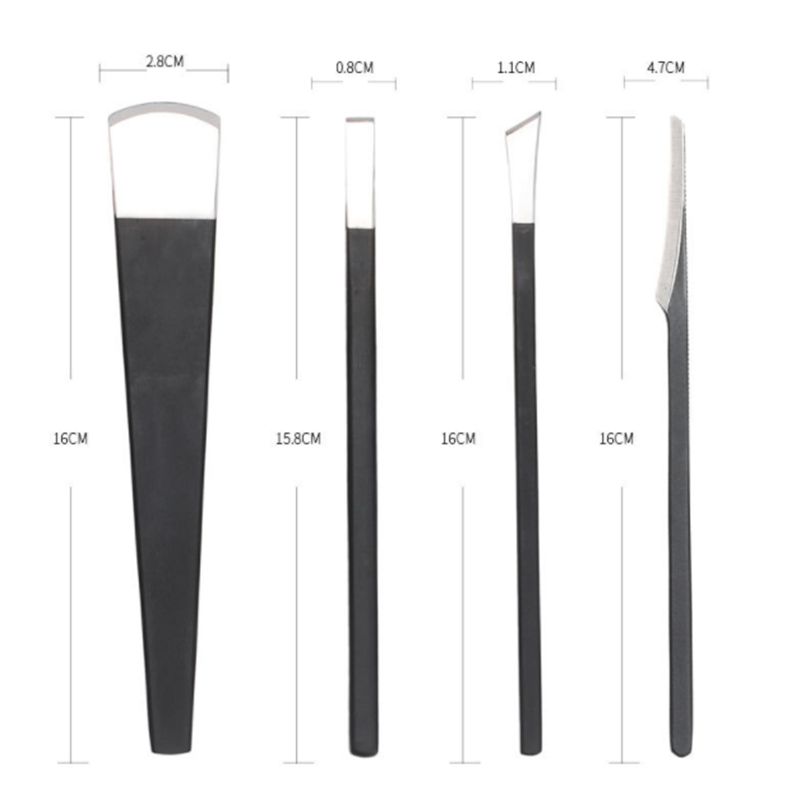 4pcs Professional Pedicure  Set Yangzhou Three Knives Yanjiagou Gray Nail Special Tools Lame Household Technician Single