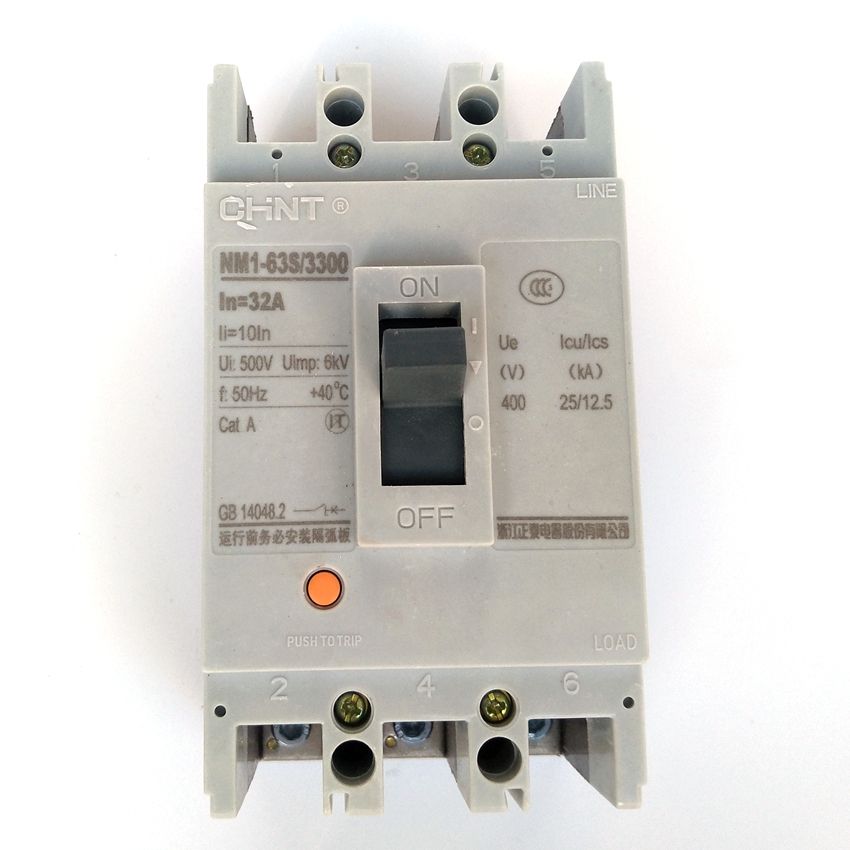 CHINT Molded Case Circuit Breaker NM1-63S 33002 63A