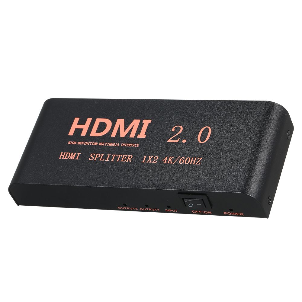 HD Splitter 1 In 2 Out Up To 3840*2160 Resolution With