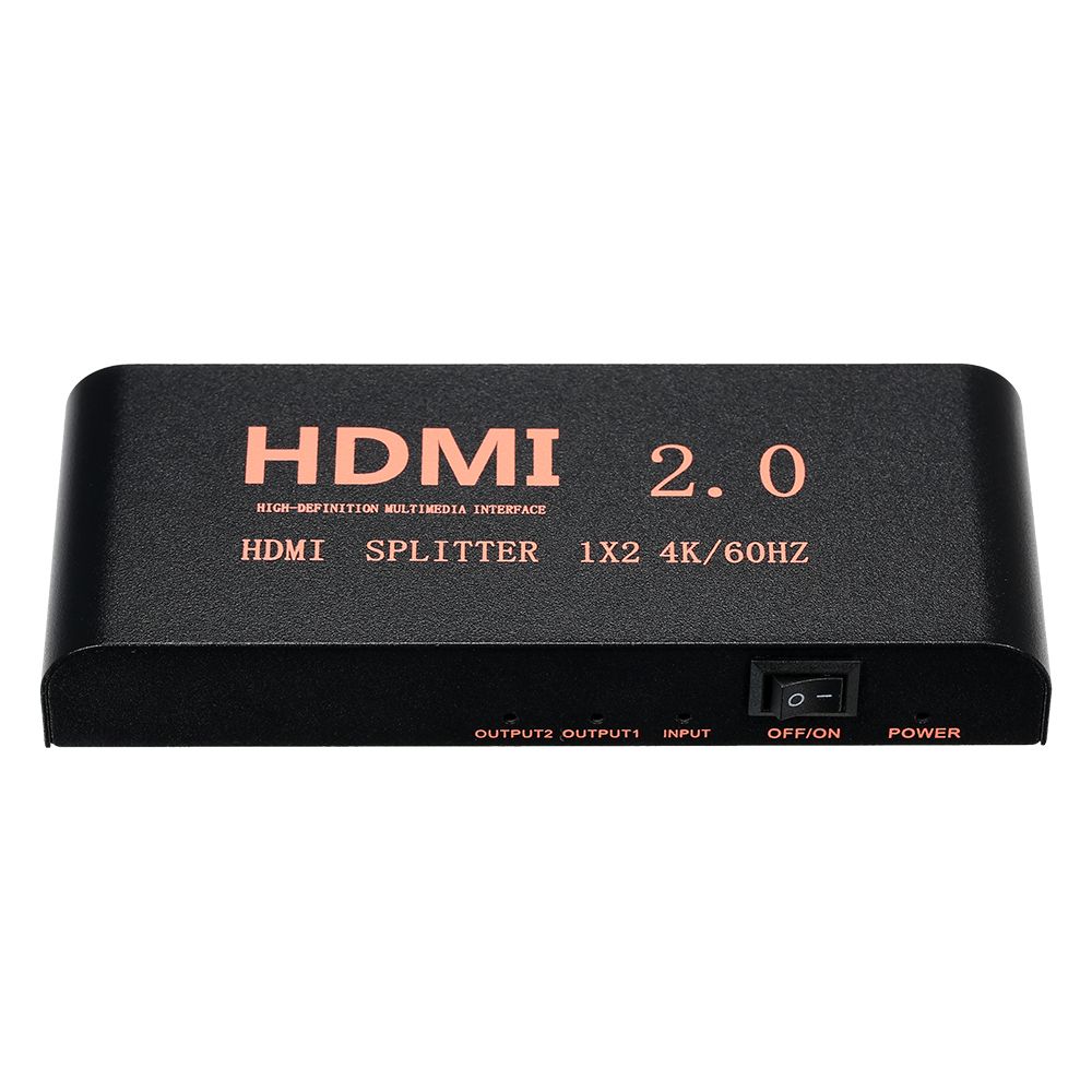 HD Splitter 1 In 2 Out Up To 3840*2160 Resolution With