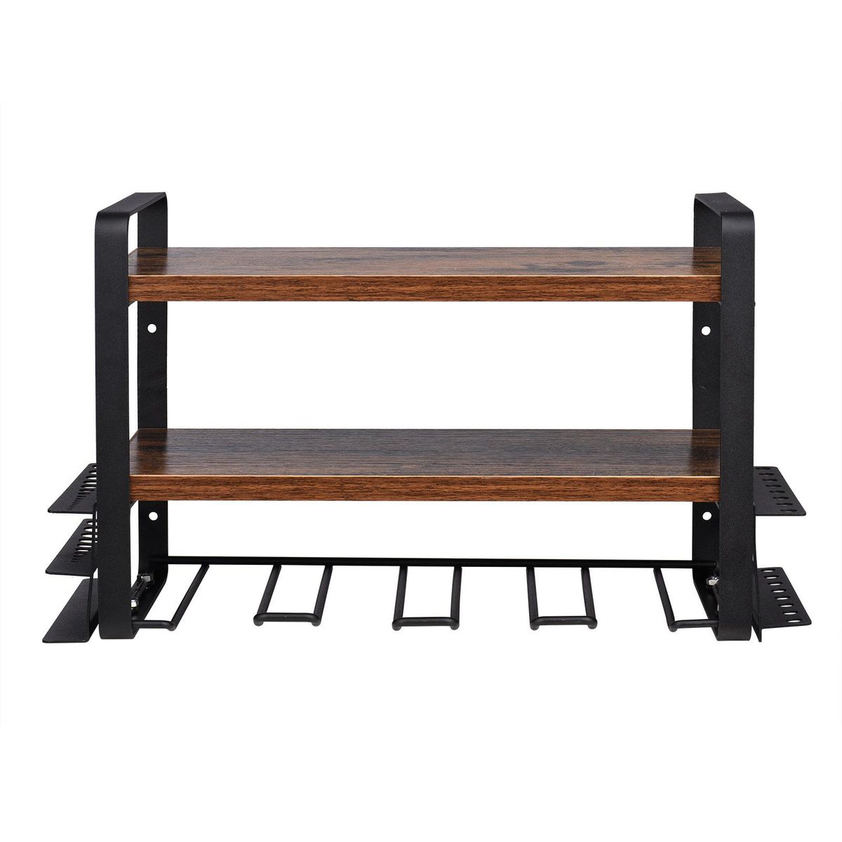 Power Tool Storage Organizer Wall Mount Heavy Duty Tool Holder Three Layer Multifunctional Tool Storage Shelf for Drill Garage Workshop Organization