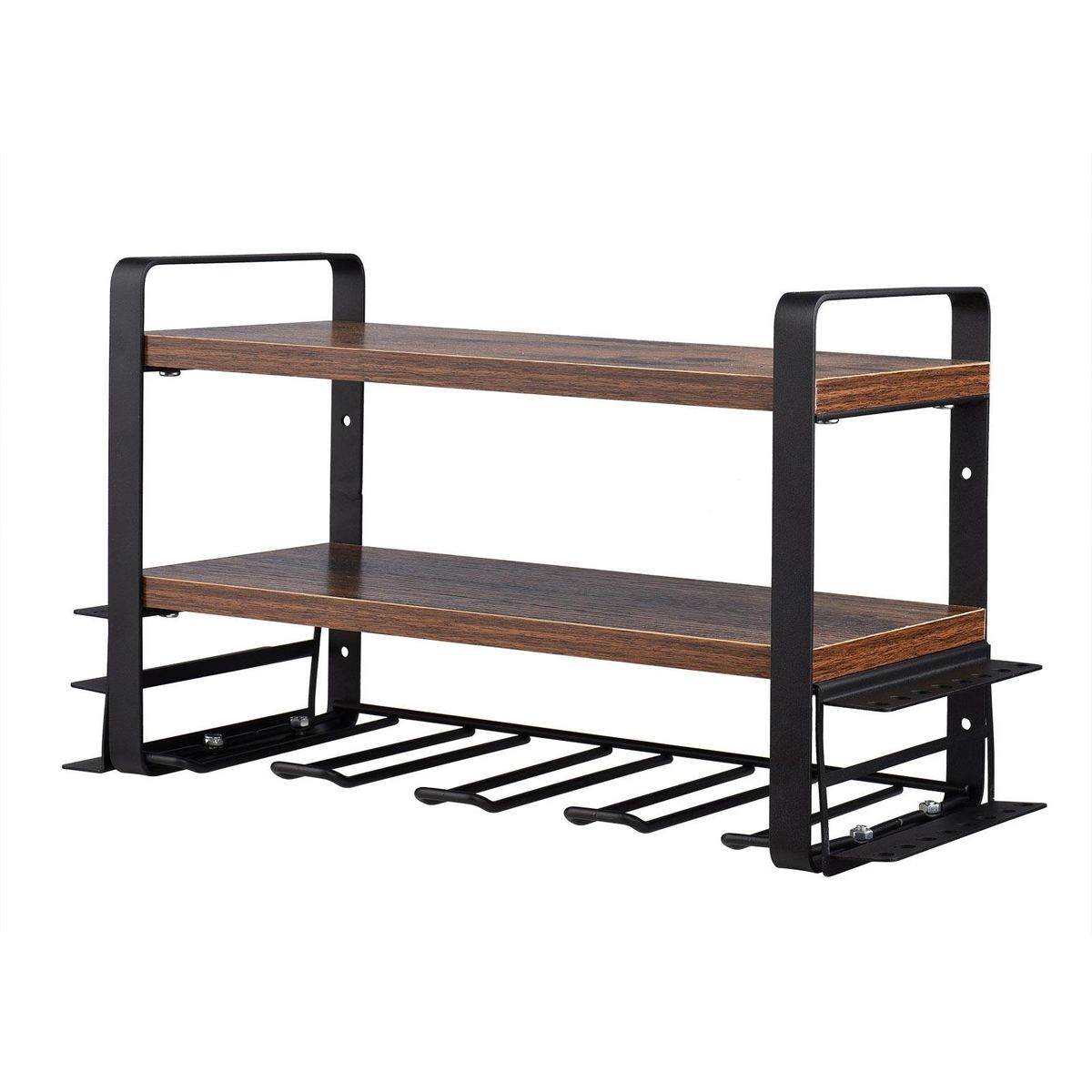 Power Tool Storage Organizer Wall Mount Heavy Duty Tool Holder Three Layer Multifunctional Tool Storage Shelf for Drill Garage Workshop Organization