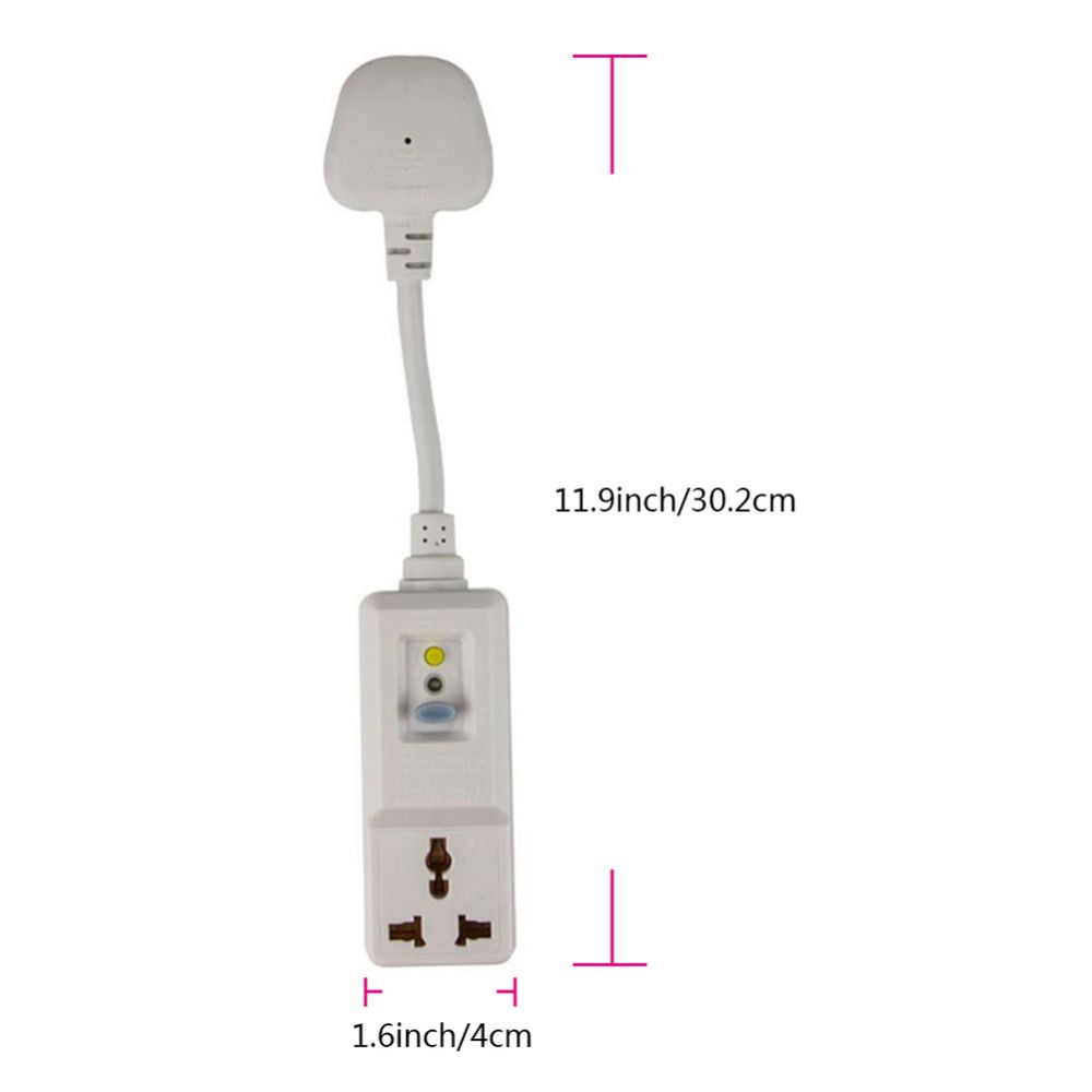 RCD 10A GFCI 3 240V 220V Pins Protection Leakage Ty Plug UK