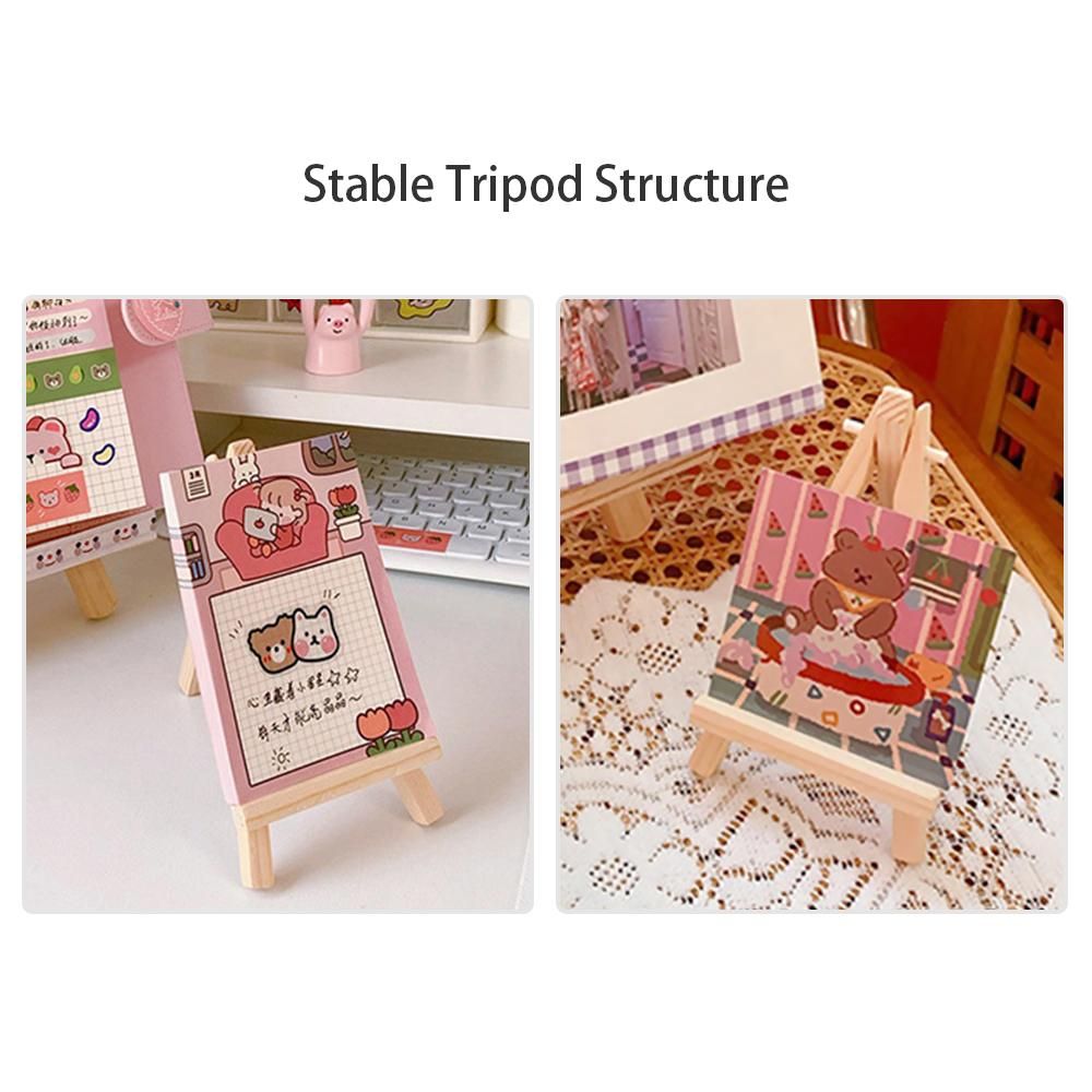 Lightweight Wooden Cellphone Holder Stable Tripod Desktop Phones Stand Decorative Dock Universal Desk Stand