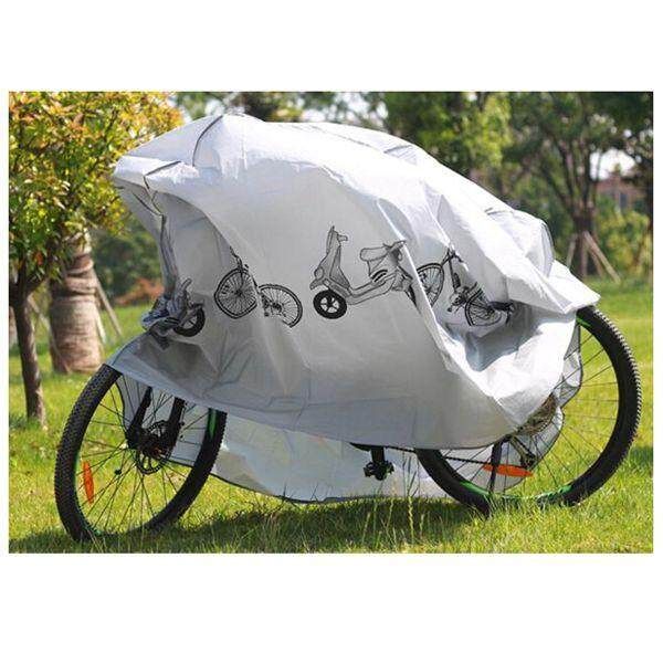 Bike Bicycle Dust Cover Cycling Rain And Dust Protector Cover Waterproof Protection Garage White