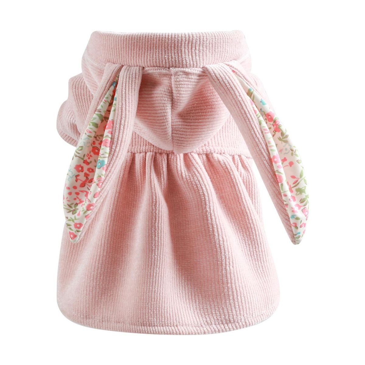 Puppy Dress Solid Color Buttons Pet Dress Pink