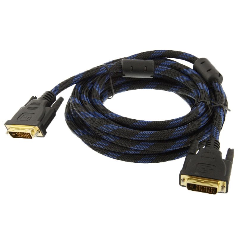 DVI-D Dual Link 24+1 Pin Male To Male M / M Video Cable