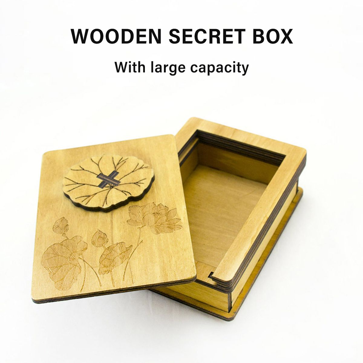 Logica Spiele Secret Box Chest Wooden Puzzle Brain Teaser