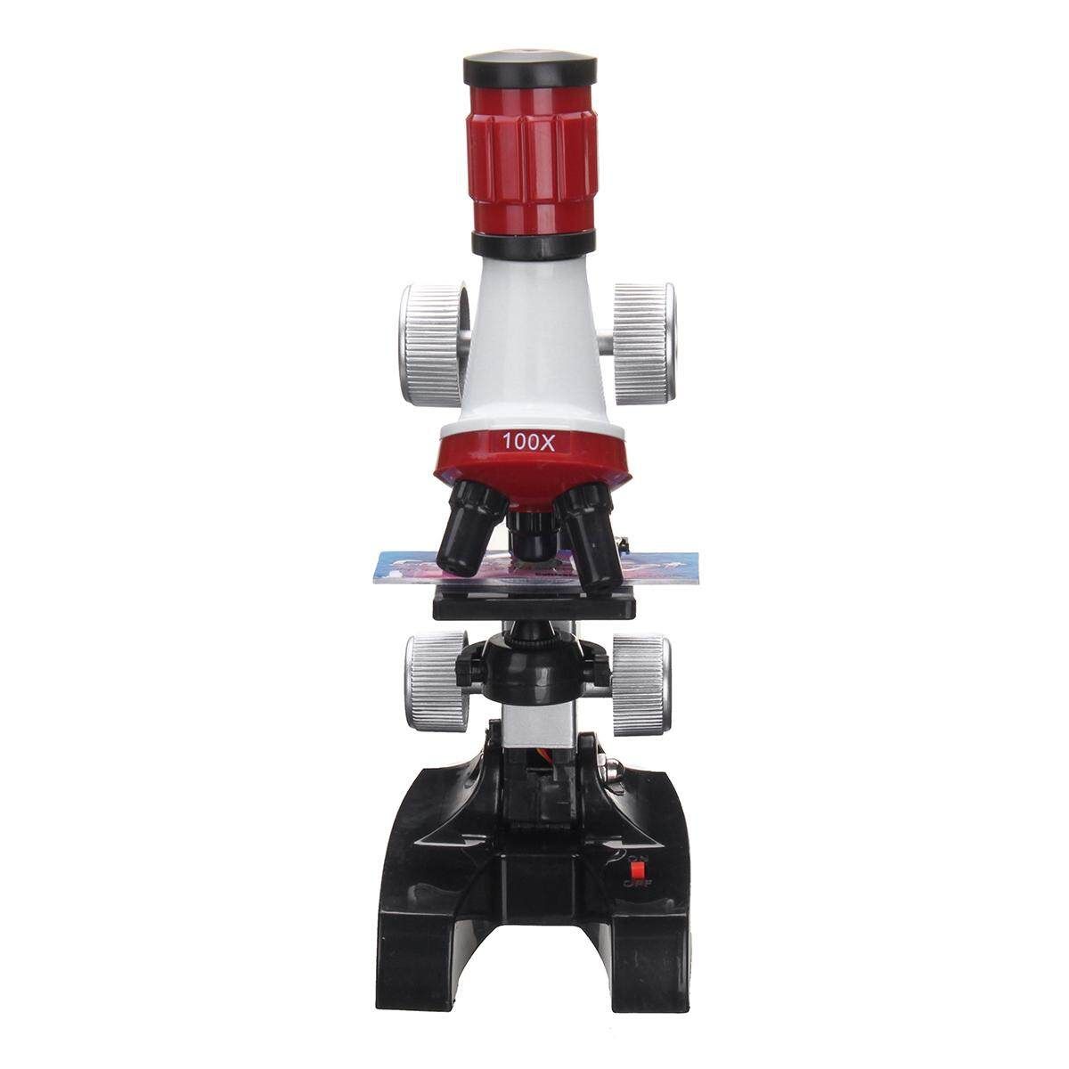 Science Microscope 100-1200x Laboratory Biology Chemistry Magnifier Kids Toys