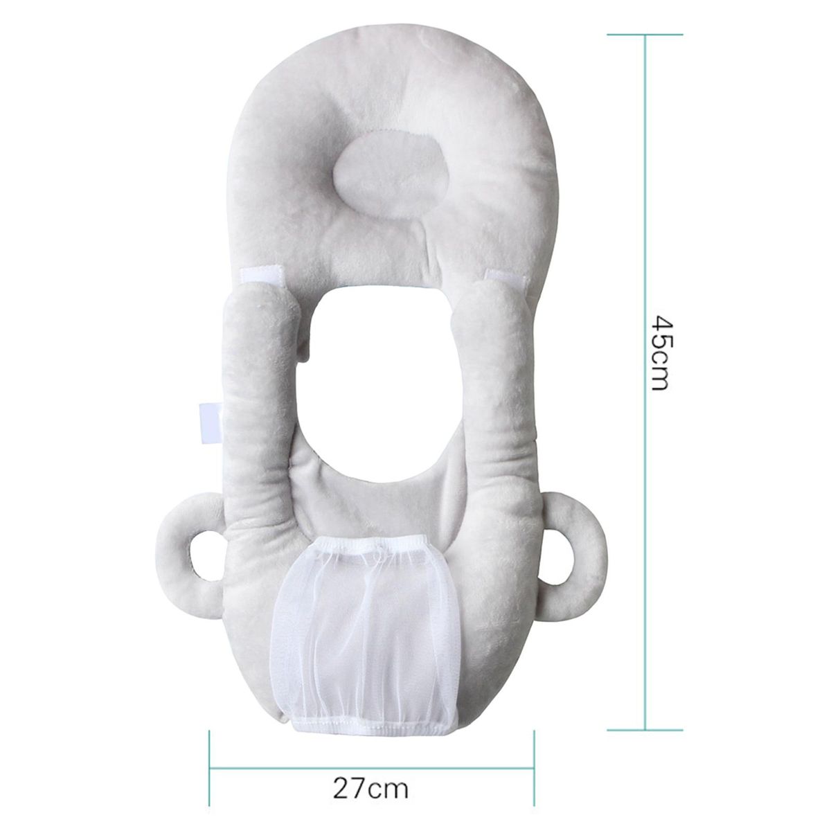 Multifunction Baby Feeding Pillow Bottle Support Grey