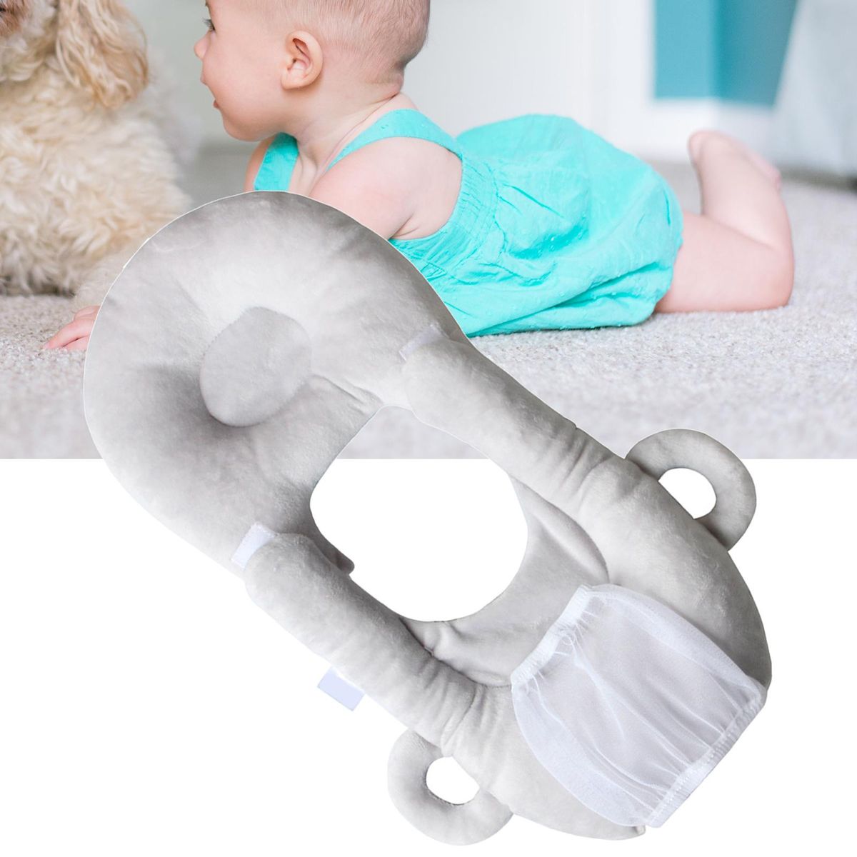 Multifunction Baby Feeding Pillow Bottle Support Grey