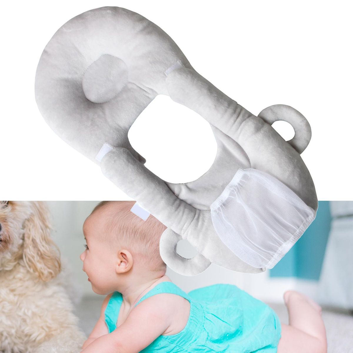 Multifunction Baby Feeding Pillow Bottle Support Grey