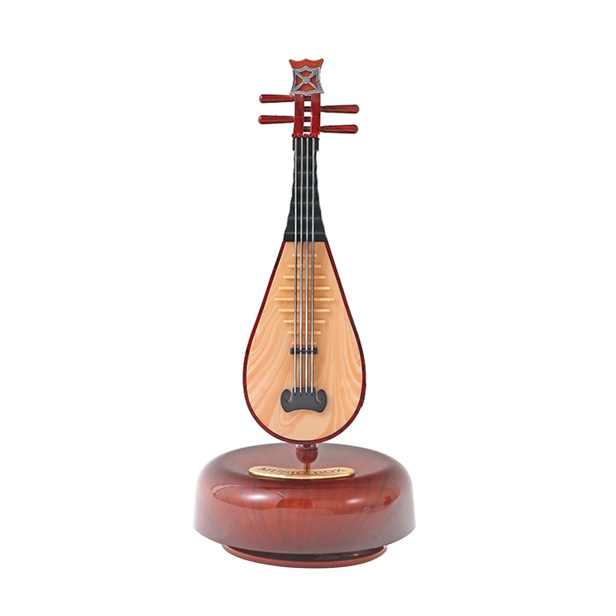 Chinese Lute Music Box Classical Wind Up Musicbox Twirling