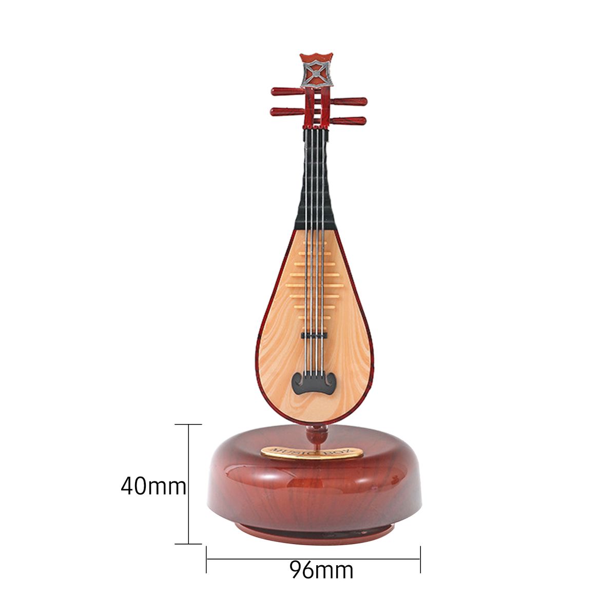 Chinese Lute Music Box Classical Wind Up Musicbox Twirling