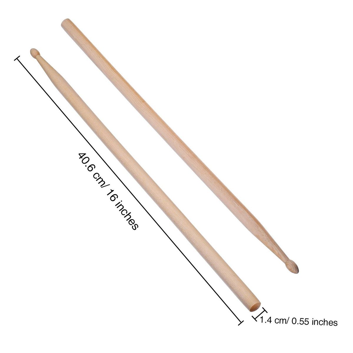 3 Pair 5A Maple Drum Sticks With Carry Bag For Drum Playing