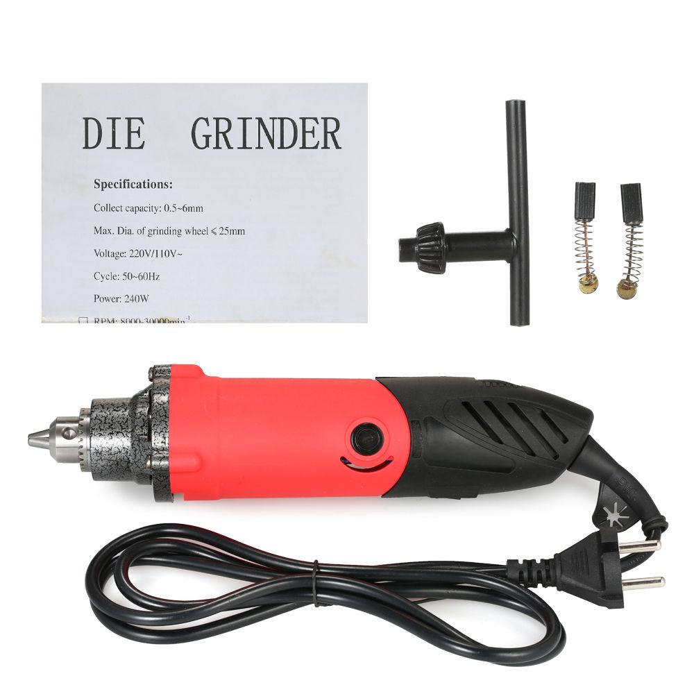 240W Multi-functional Electric Grinder Drill 6-Speed