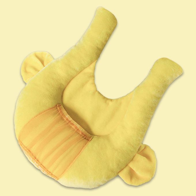 Comfortable Crib Mat Baby Feeding Pillows Yellow Cat