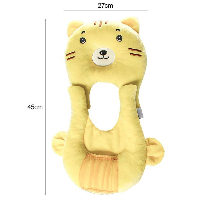 Comfortable Crib Mat Baby Feeding Pillows Yellow Cat