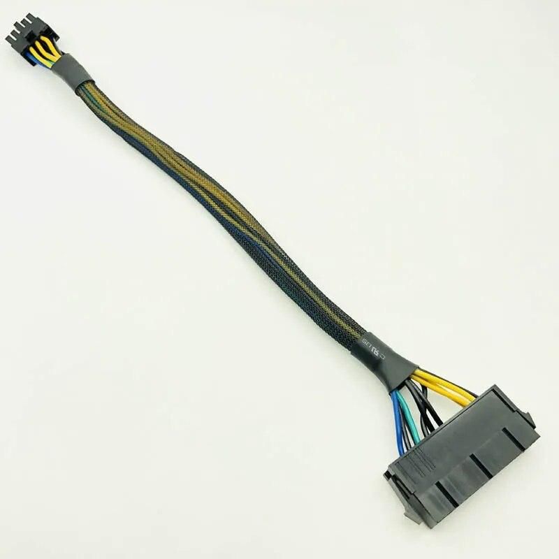 H1111Z Computer Cables ATX 24Pin to 10Pin Power Cable Cord 10pin Adapter Cable 24p to 10p 30cm Envelop Net for Lenovo Computer