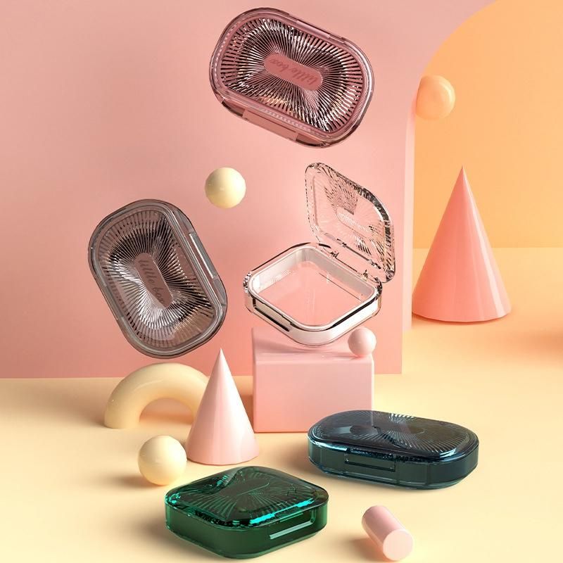 New Portable Dental Case Retainer Storage Box Seal Delicate Transparent Plastic Box Partition Dust-proof Dental Case Multi Style