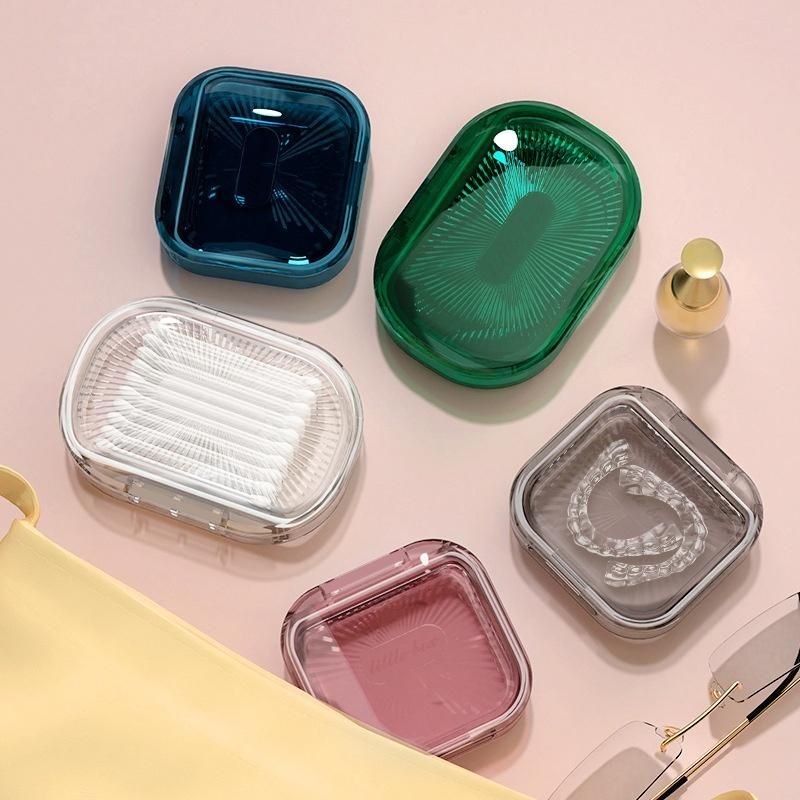 New Portable Dental Case Retainer Storage Box Seal Delicate Transparent Plastic Box Partition Dust-proof Dental Case Multi Style