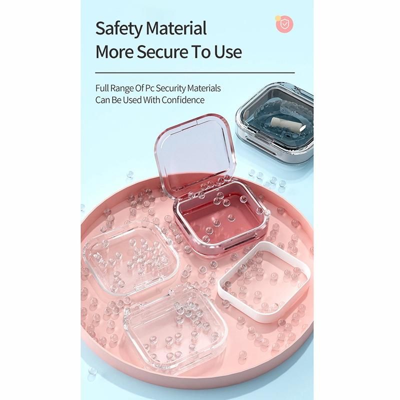 New Portable Dental Case Retainer Storage Box Seal Delicate Transparent Plastic Box Partition Dust-proof Dental Case Multi Style