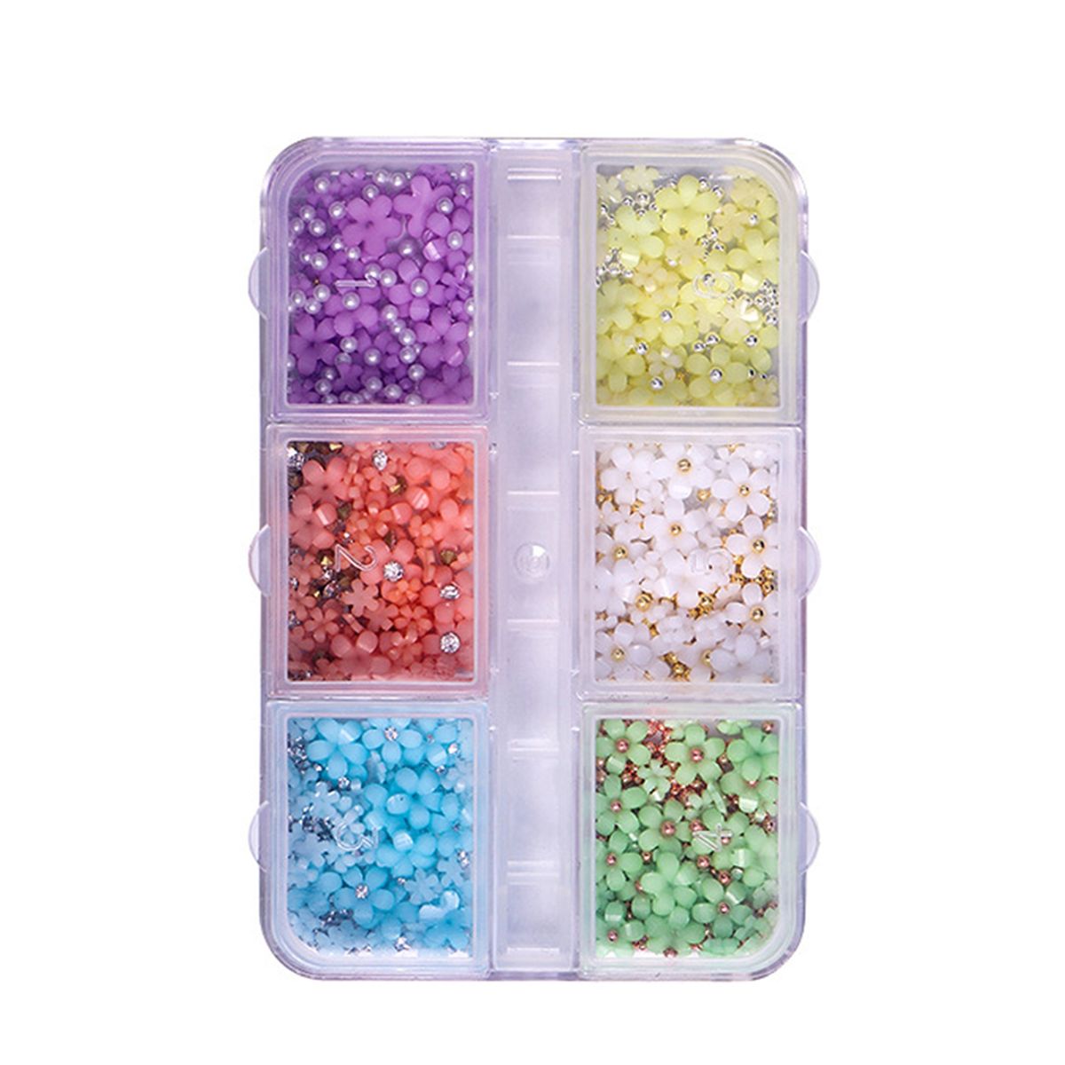 1 Box Nail Charm 3D Flower Petal Style DIY Nail Art Charms C