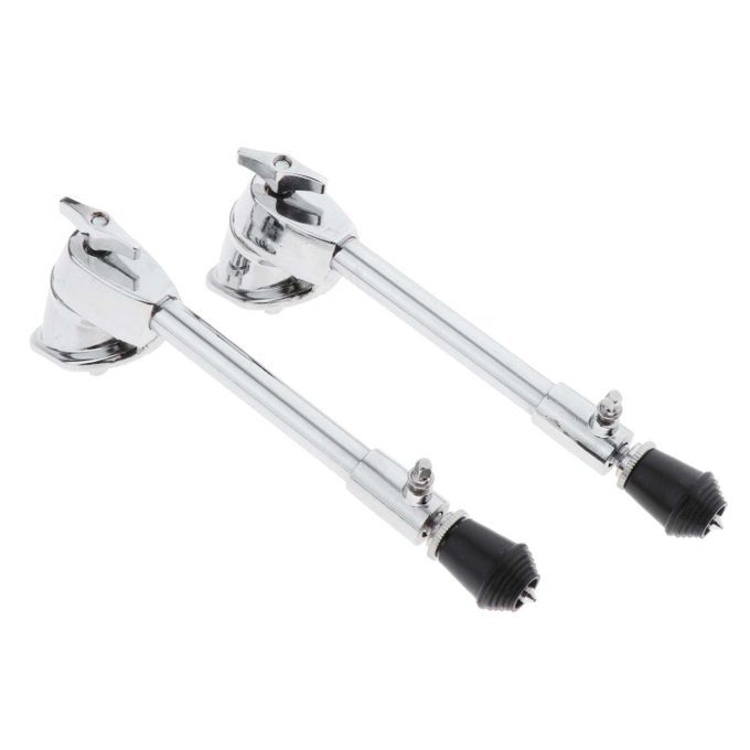 2x Professional Drum Leg Bass Drum Spurs Legs With Skid Square Head