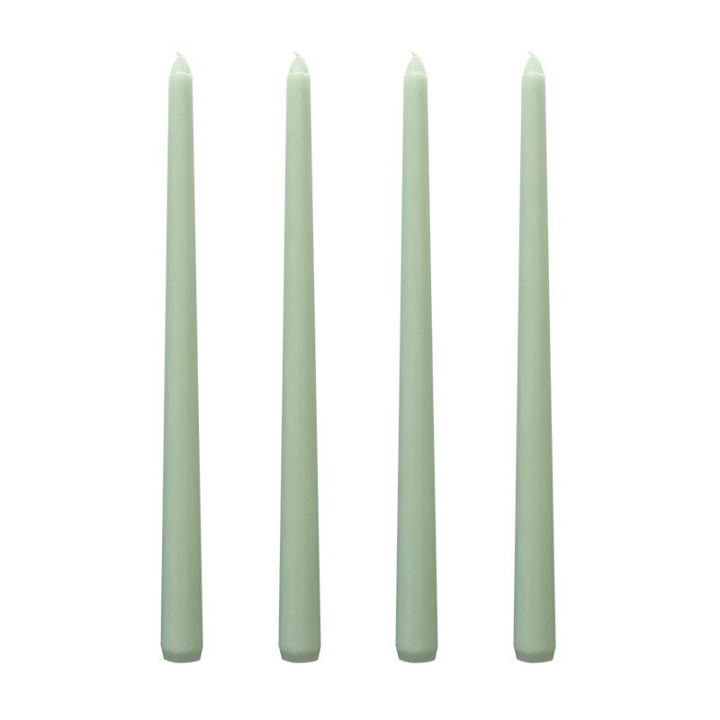 30CM Taper Candle 4 Pack - Home Interior Long-light Green