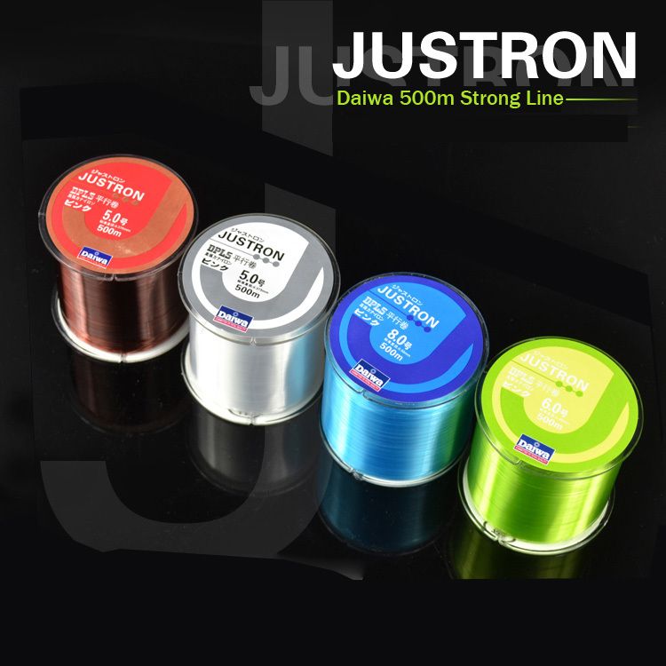 6pcs/lot500m Monofilament Strong Quality Color Nylon Fishing Line 8LB 10LB 12LB 16LB