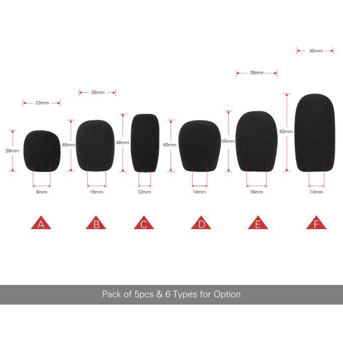 Mini Microphone Windscreens Mic Foam Covers For Lapel