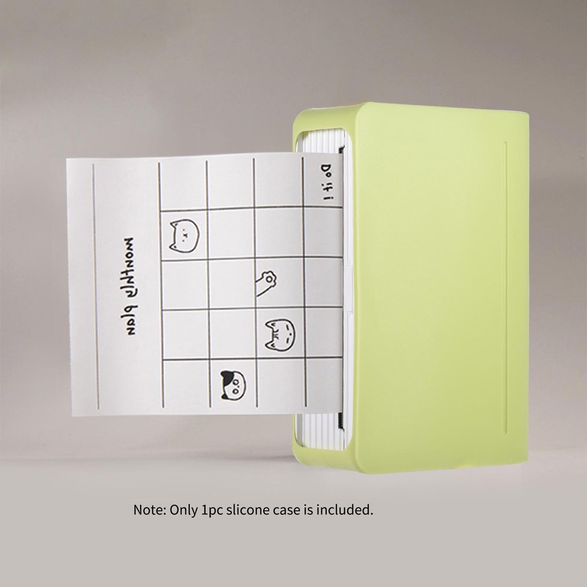 Soft Silicone Case for PAPERANG C1 112mm Pocket Printer Protective Cover Case Storage Sleeve Waterproof Anti-Dust Anti-Scratch for C1 Thermal Printer