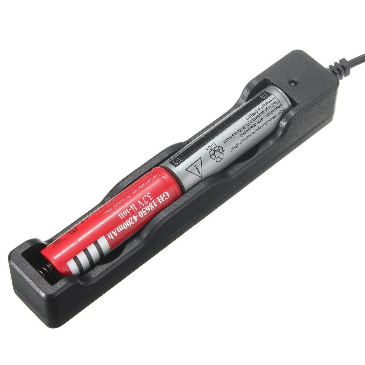 4.2V Single Slot Charger For 18650 Li-ion Rechargeable Flashlight Eurocode