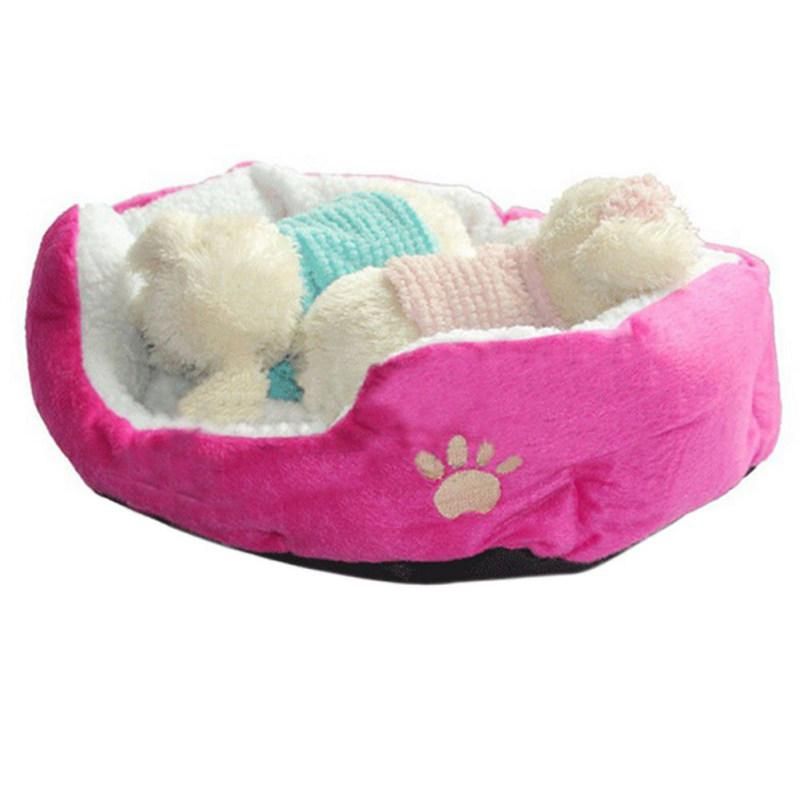 Ultra Soft Plush Cushion Pet Sleeping Bed Warm Mat-Coffee
