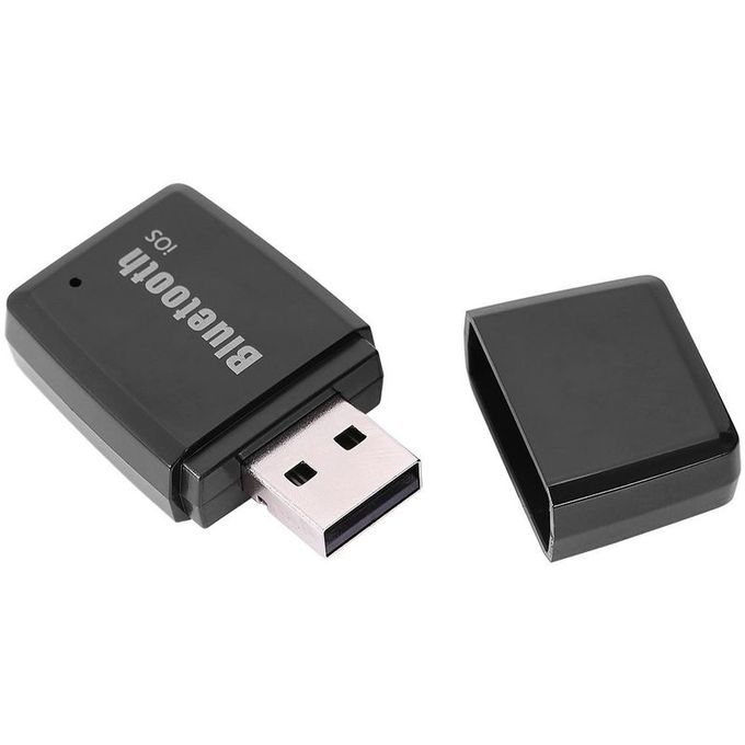 Portable USB Bluetooth 4.1 Music Receiver Wireless Stereo Audio Adapter Car Kit Black IOS
