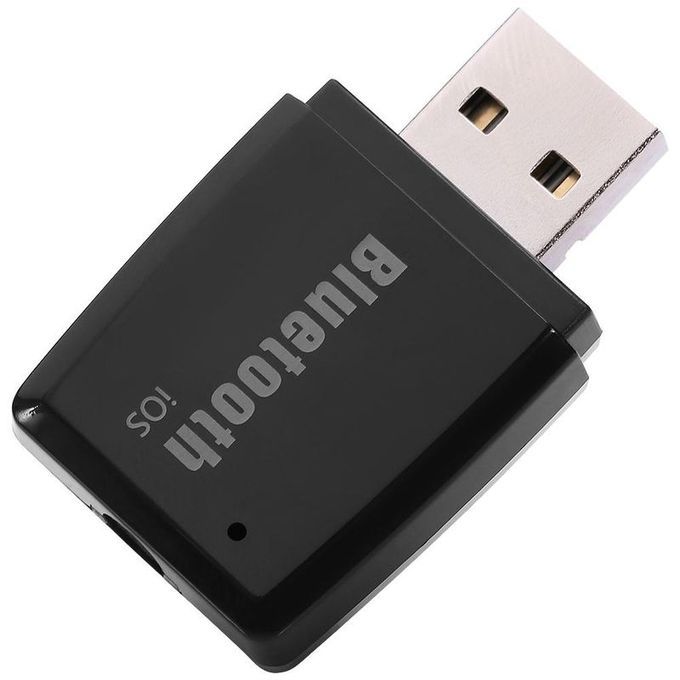 Portable USB Bluetooth 4.1 Music Receiver Wireless Stereo Audio Adapter Car Kit Black IOS