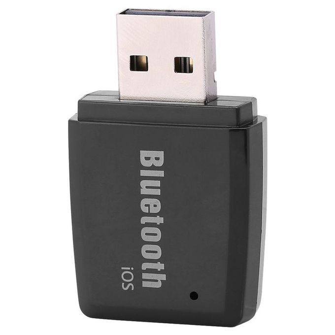 Portable USB Bluetooth 4.1 Music Receiver Wireless Stereo Audio Adapter Car Kit Black IOS