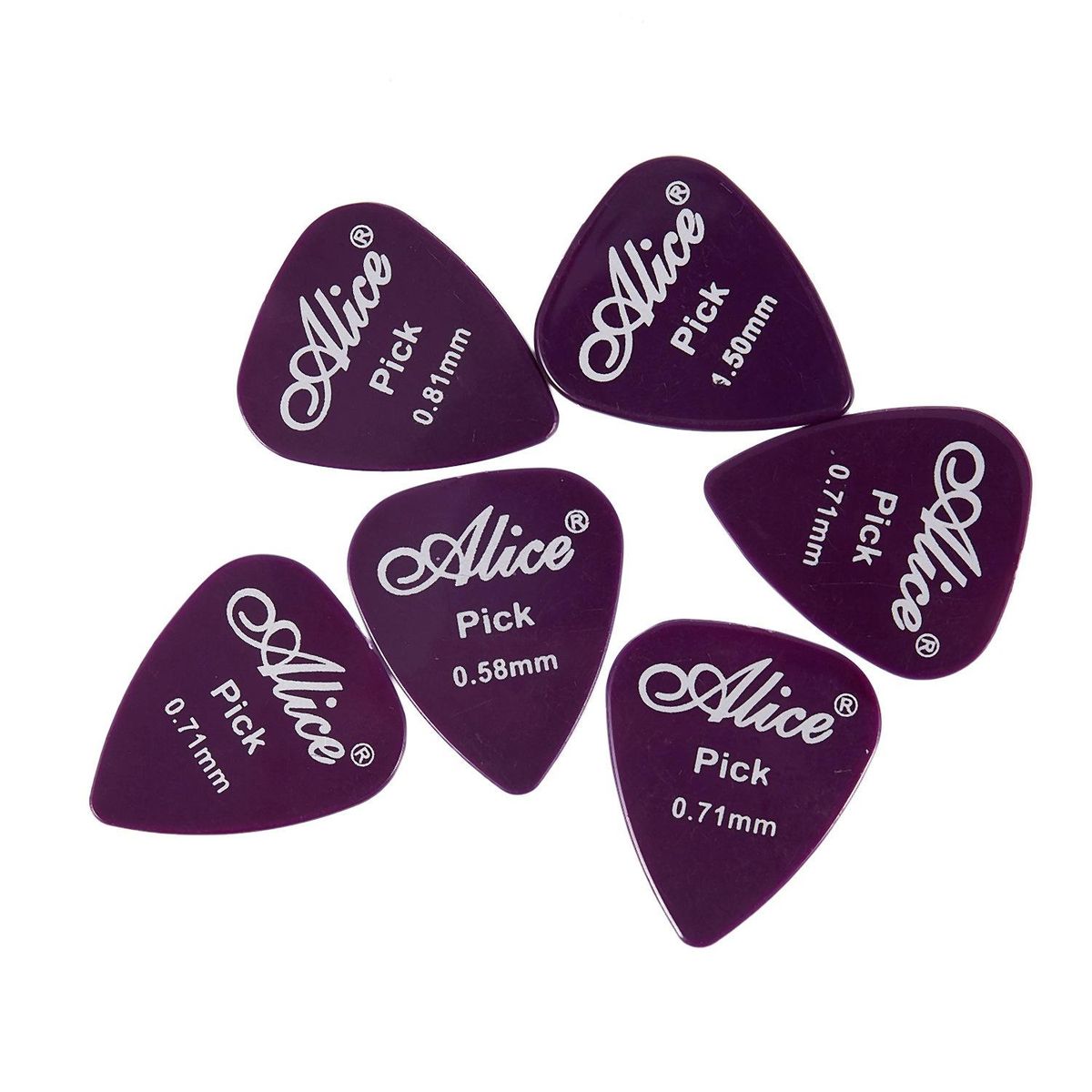 Alice Guitar Pick 1 box case 40 Pieces plectrum mediator mix 0.58-1.5