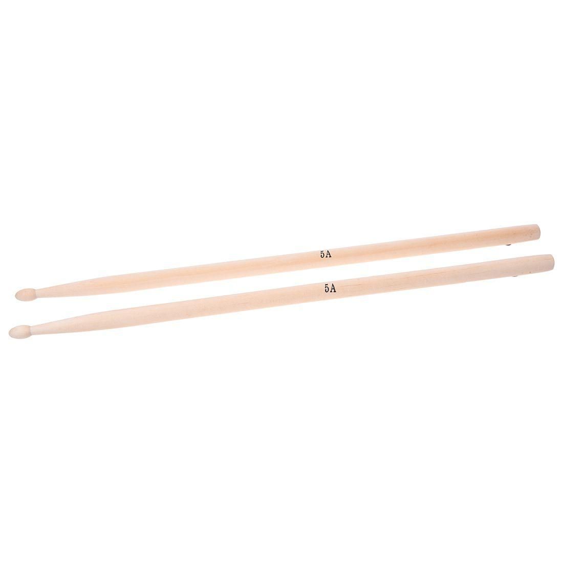 Pair of 5A Maple Wood Drumsticks Stick for Drum Set Lightweight Professional