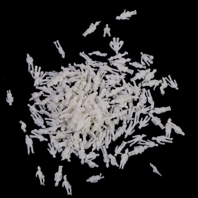 400 Pieces Mini Peolpe Figurine Model DIY Architecture Toy 1:200 1:300