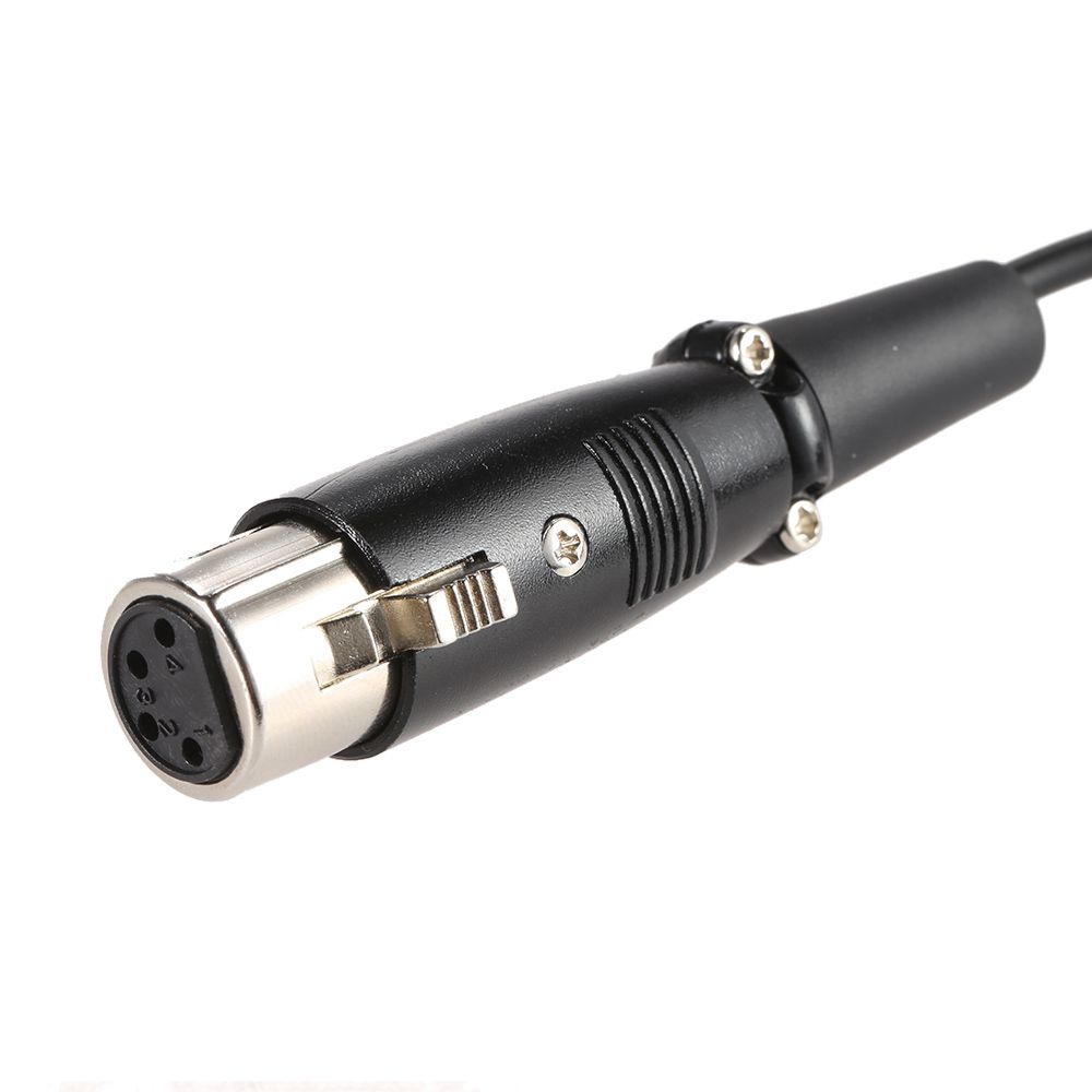 Coiled D-Tap Dap 2 Pin Male To 4 Pin Female XLR Cable 1