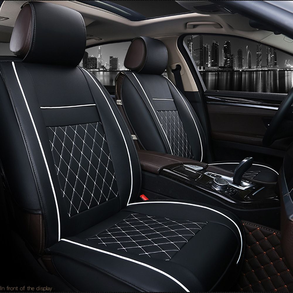 Universal PU Leather Car Seat Covers For Toyota Corolla Camry Rav4 Auris Prius Yalis Avensis SUV Fashion Luxury Car Accessories