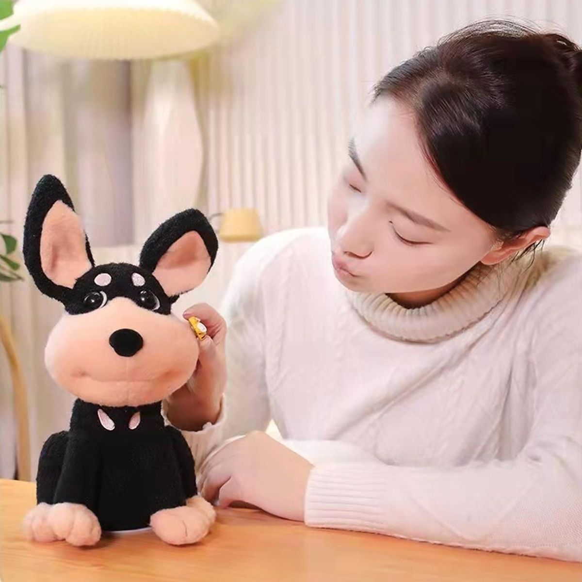 Electric Dog Toy Singing Plush Dog Toy Adorable Bee Puppy Companion