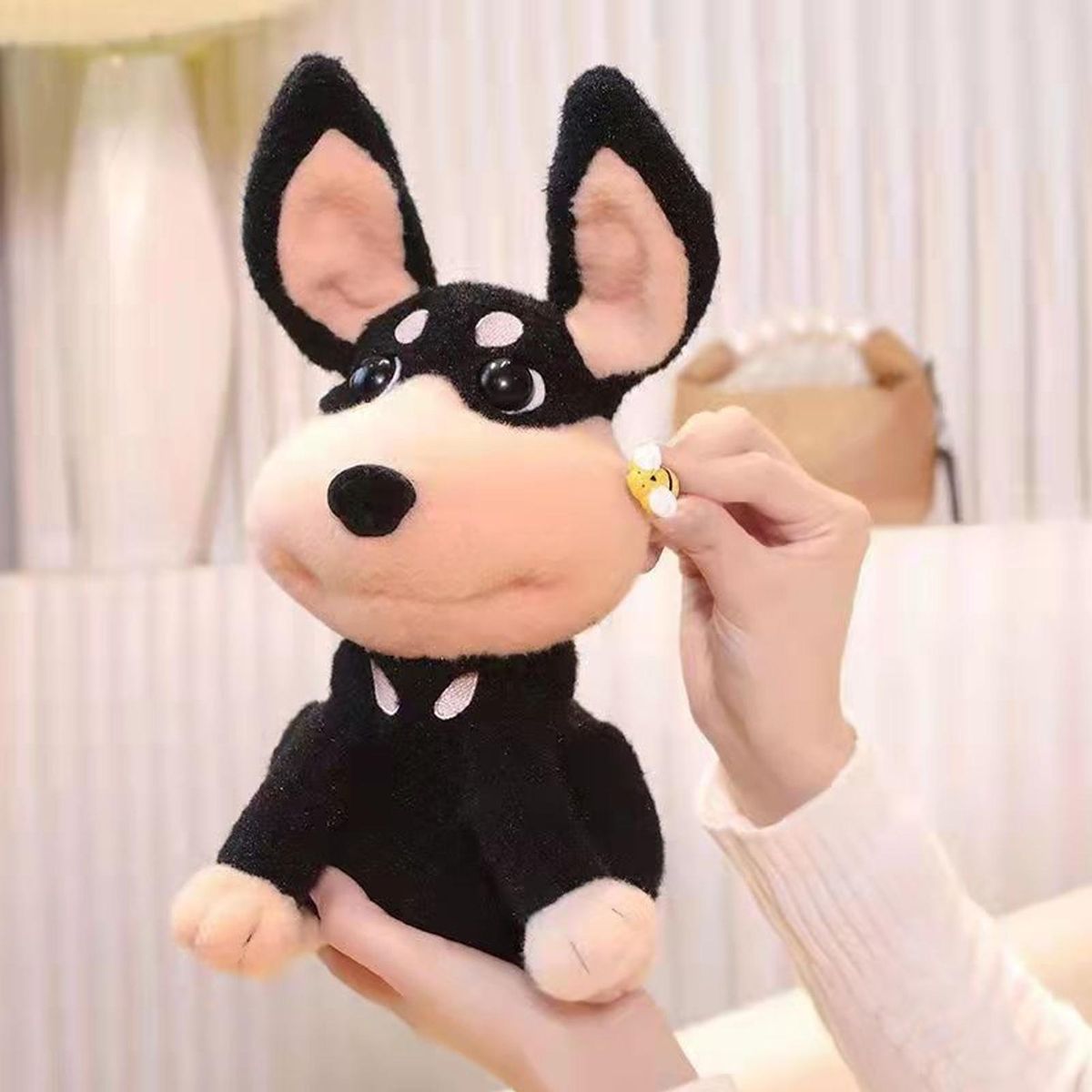 Electric Dog Toy Singing Plush Dog Toy Adorable Bee Puppy Companion