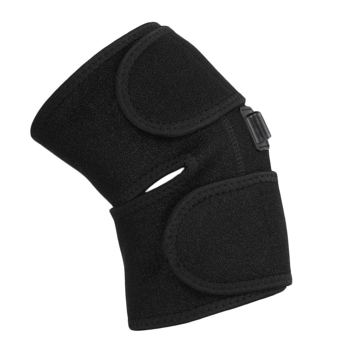 Knee Heating Pad Thermal Therapy Wrap Arthritis Pain Relief Brace Massager Apricot