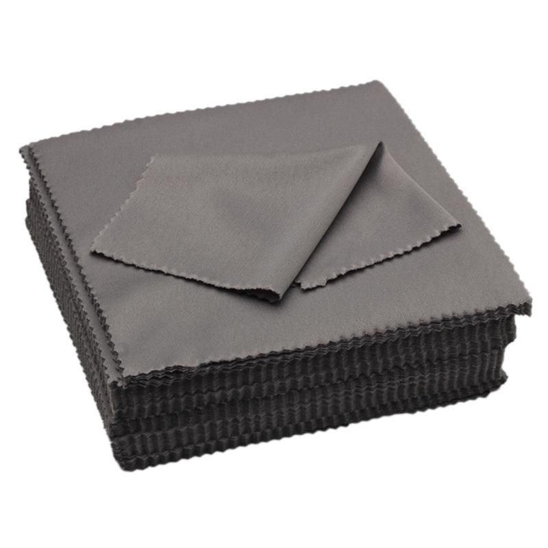 Fiber Display Cleaning Cloth 19x20 cm in gray for all Smartphones & Tablet PCs - Display Cloth Clean - Screen Cloth