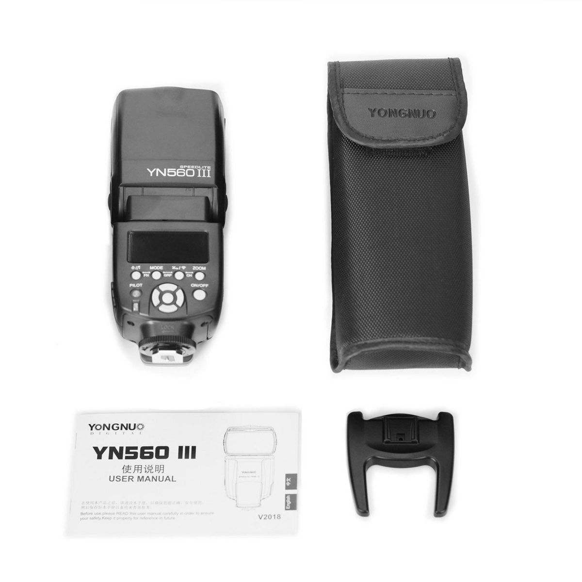 YONGNUO YN560 III Universal 2.4G Wireless Speedlite Flash On-camera Speedlight GN58 High Speed Recycling Replacement for Canon Nikon Sony DSLR Camera