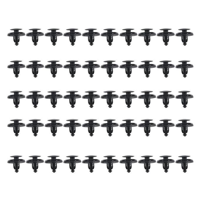 X Auto  Ar Plasti  Rivet Fastener  Lips Trim Panel Fit 7mm Hole For Toyota-Black