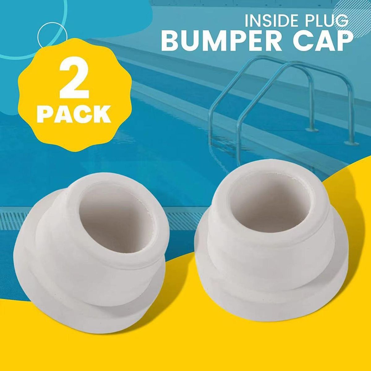 Swimsafe 4pcs Pool Ladder Bumpers Tubing Protection Kit for Inground