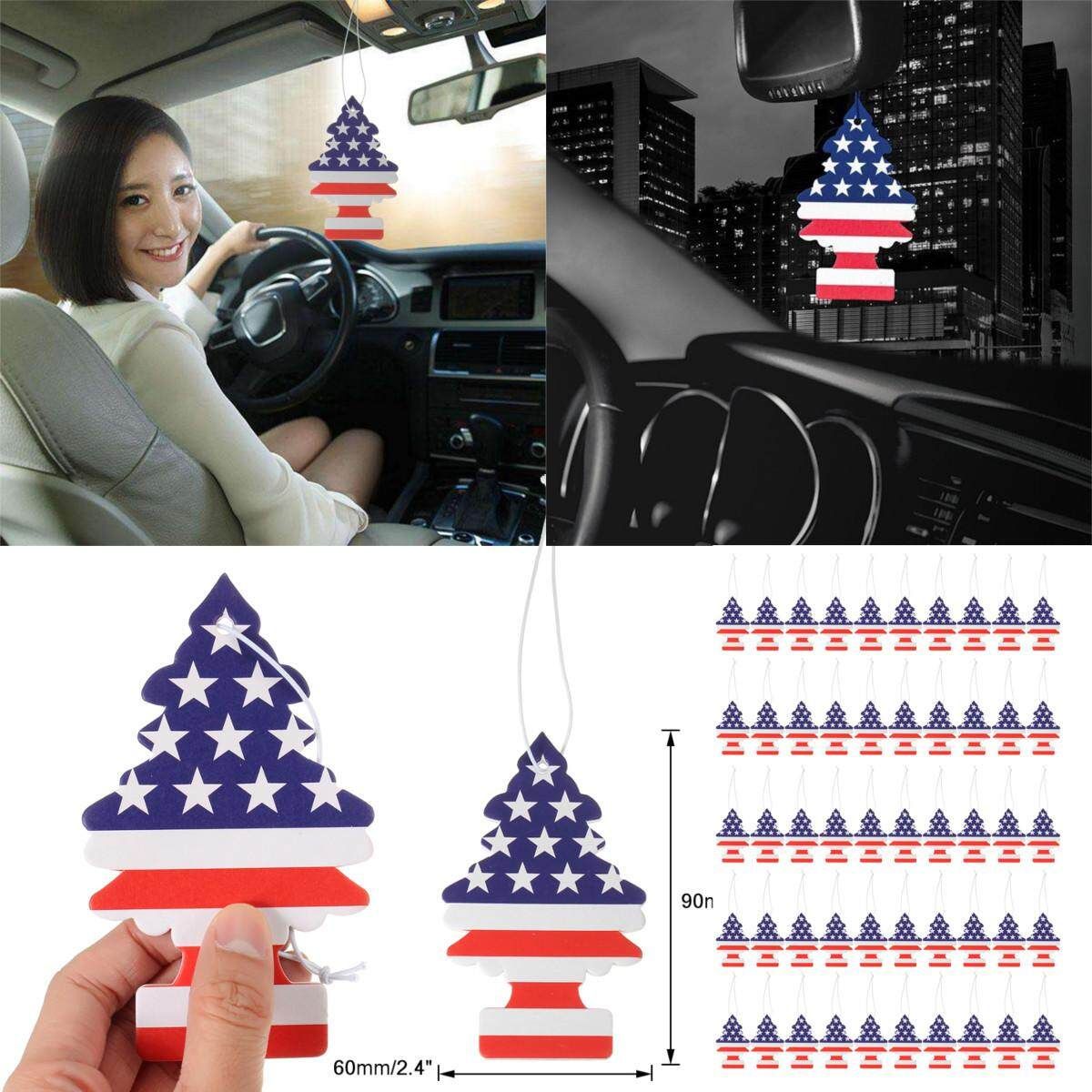 Vanilla Wholesale 50 Pcs Little Trees Hanging Car And Home Air Freshener